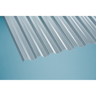 Gutta PET-Wellplatte 'Trapez' klar 200 x 109 cm