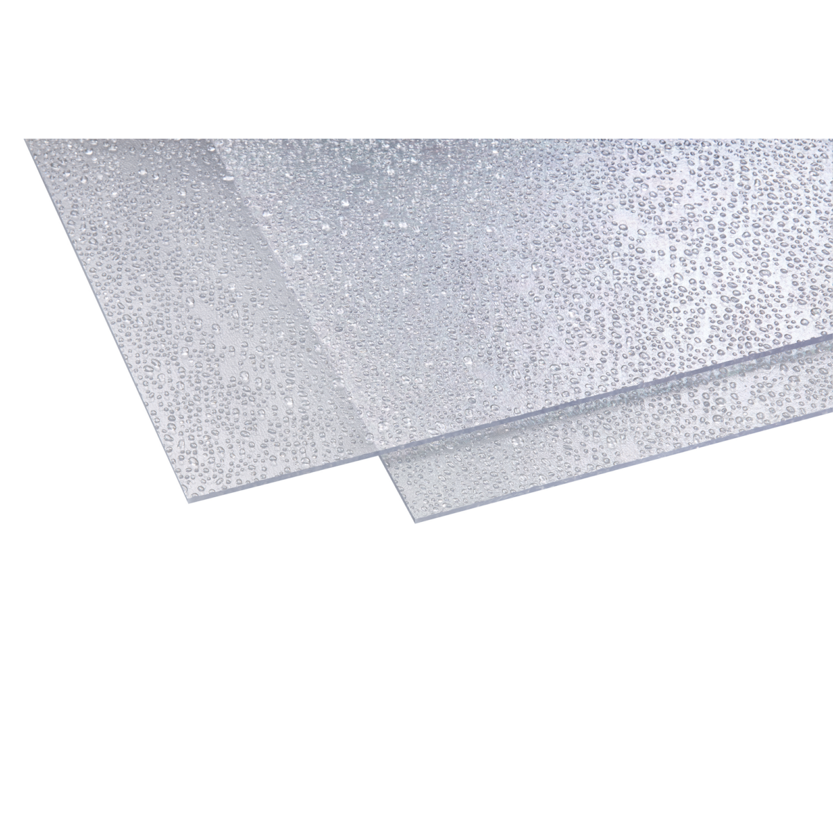 Gutta Polystyrolplatte 'Tropfen' klar 200 x 100 x 0,5 cm