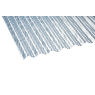 Gutta PVC-Wellplatte 'Prisma 76/18' klar 120 x 90 x 0,25 cm