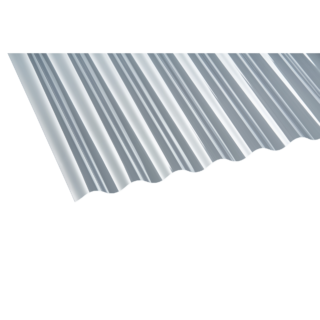 Gutta PVC-Wellplatte 'Sinus 76/18' klar 200 x 90 x 0,07 cm
