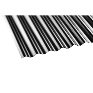 Gutta PVC-Wellplatte 'Sinus 76/18' schwarz 200 x 90 x 0,12 cm