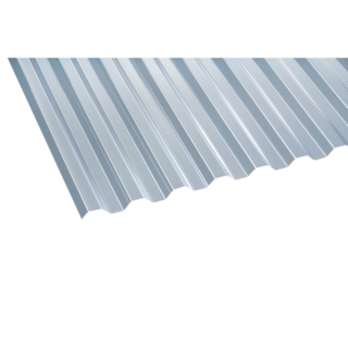 Gutta PVC-Wellplatte 'Trapez 70/18' klar 200 x 90 x 0,07 cm