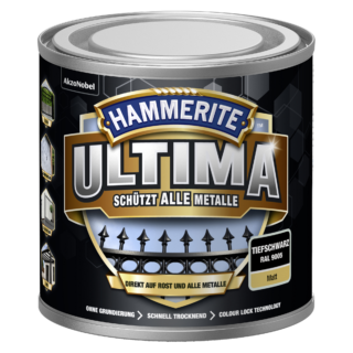 Hammerite Metallschutzlack 'RAL 9005' tiefschwarz matt 250 ml