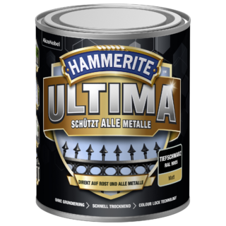 Hammerite Metallschutzlack 'RAL 9005' tiefschwarz matt 750 ml