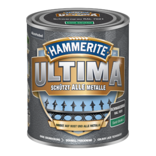 Hammerite Metallschutzlack 'Ultima Sand-Struktur' schwarzgrau RAL 7021 750 ml