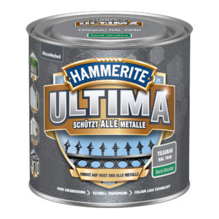 Hammerite Metallschutzlack 'Ultima Sand-Struktur' telegrau RAL 7046 250 ml