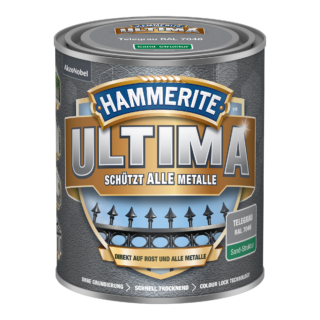 Hammerite Metallschutzlack 'Ultima Sand-Struktur' telegrau RAL 7046 750 ml