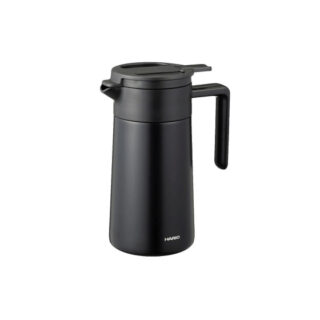 Hario doppelwandige Thermokanne mit Keramikbeschichtung, 600 ml – Schwarz