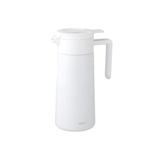 Hario doppelwandige Thermokanne mit Keramikbeschichtung, 800 ml – Weiß