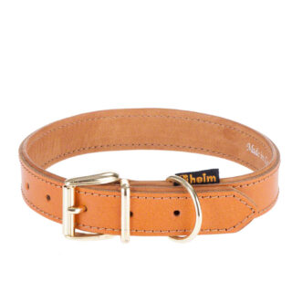 Heim Lederhalsband Buffalo, cognac - Größe 60: 45 - 55 cm Halsumfang