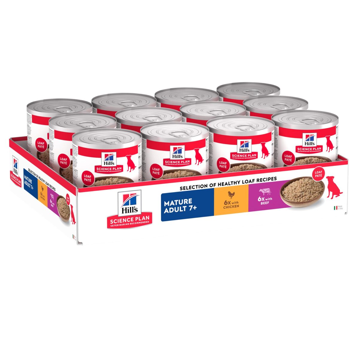 Hill's Science Plan Mature Adult 7+ - mit Rind (6 x 370 g)