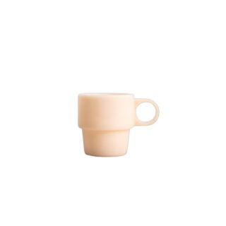 Homla PALLORA Beige Glas mit Henkel, 250 ml