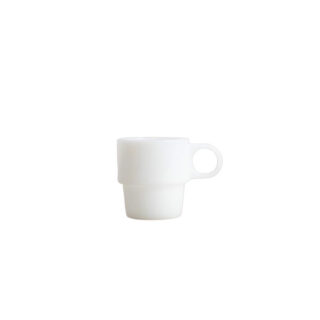 Homla PALLORA White Glas mit Henkel, 250 ml