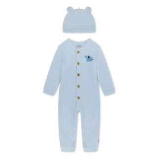 HUGGIES babywear Neugeborenen-Geschenkset "HUGB COVERALL ATTACHMENT" Set, 2 mit passendem Mützchen