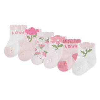 HUGGIES babywear Socken "HGHG 6PK SOCK" Packung, 6 Paar tlg. mit Stickereien