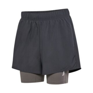 Hummel HIIT Intensity 2in1 Shorts Gr. M Grau Damen