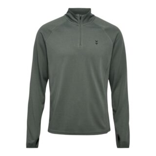 Hummel Pulse Half Zip Midlayer Gr. L Grau Herren