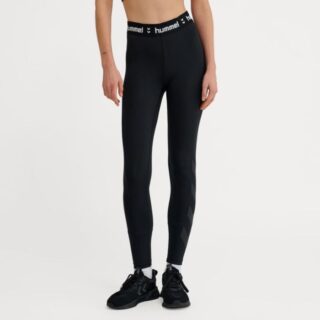 Hummel Pulse Mid Waist Laufhose Damen XS – Schwarze lange Tights für optimalen Komfort und Performance beim Training