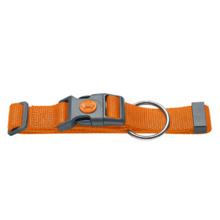 HUNTER Halsband London, orange - Vario Plus Gr.L: 34 - 56 cm Halsumfang, 20 mm breit
