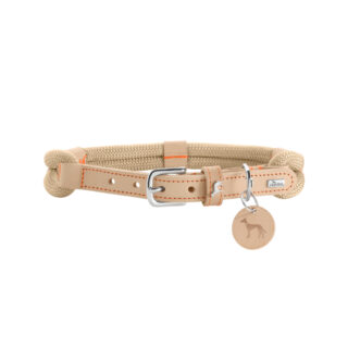 HUNTER Halsband Malia, beige/natur - Größe 55/M: 40 - 49 cm Halsumfang