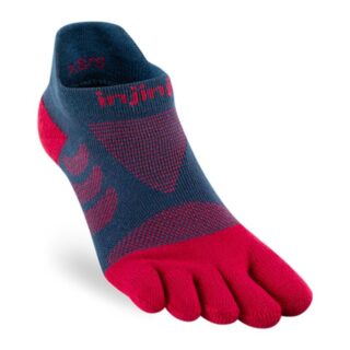 Injinji Ultra Run Damen Laufsocken, No-Show, Rot – Für Langstrecken & Alltagskomfort
