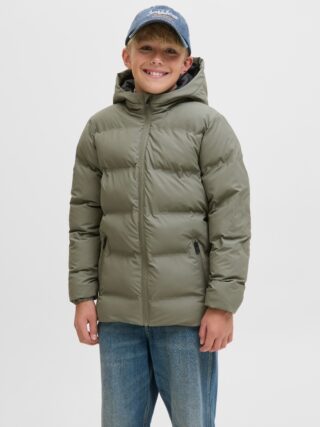 Jack & Jones Junior Steppjacke "JJELEMENTS PU PUFFER JNR" mit Kapuze