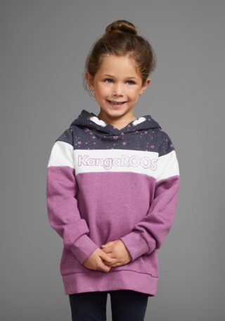 KangaROOS Kapuzensweatshirt "Colorblocking", für kleine Mädchen