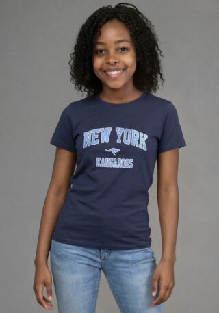 KangaROOS T-Shirt "Kangaroos Shirt mit NEW YORK Druck" für Mädchen, Kurzarm, bedrucktes Design, Basic Passform