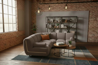 KAWOLA Modulsofa LAYLA Ecksofa 3 Module Velvet taupe