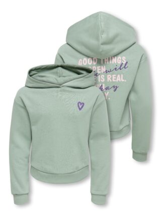 KIDS ONLY Kapuzensweatshirt "KOGCOOPER LIFE LOV E LS HOOD FR SWT", Baumwollmischung, regular fit