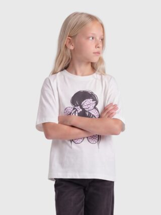 KIDS ONLY Kurzarmshirt "KOGMAIKEN GIRLROSE LOOSE SS TOP JRS NOOS" Baumwolle