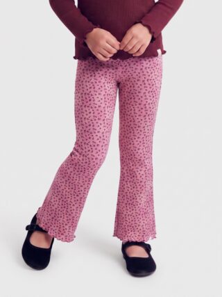 KIDS ONLY Leggings "KMGTRINNY LIFE AOP FLARED LEGGINS VD JRS" Baumwollmischung, figurbetont