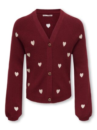 KIDS ONLY Strickjacke "KOGDANA LIFE LS HEART VNECK CARDIGAN KNT" 1