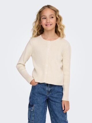 KIDS ONLY Strickjacke "KOGNATASCHA LS O-NECK CARD CP KNT NOOS"