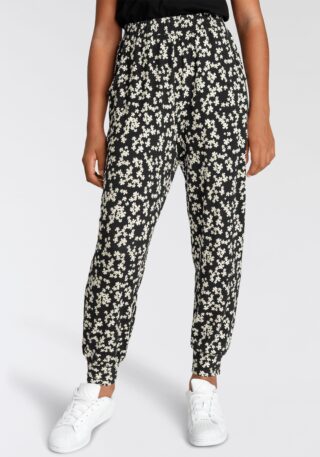 KIDSWORLD Haremshose "Viskosehose allover gemustert" mit Blumen bedruckt