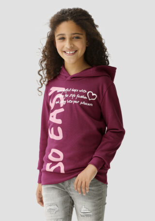 KIDSWORLD Kapuzenshirt "SO EASY - Print" Langarm, Basic-Passform, mit modischen Drucken