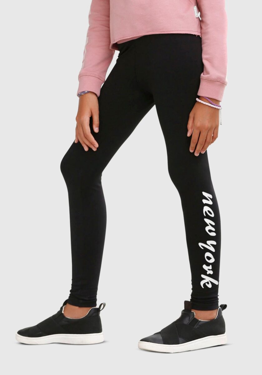 KIDSWORLD Leggings "Stretch-Leggings mit New York Print" mit Beindruck