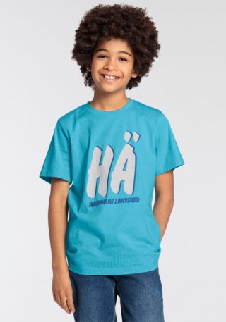 KIDSWORLD T-Shirt "FRAGEWORT MIT 2 BUCHSTABEN" Kurzarm, Basic Passform, mit Statements/Sprüchen