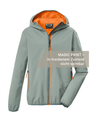Killtec Funktionsjacke "KOS 145 BYS JCKT" Kinderjacke mit Magic Print, wasserdicht, Kapuze, Kinnschutz