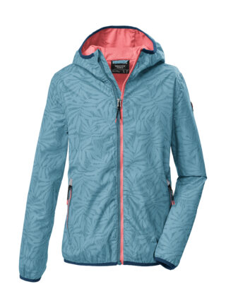 Killtec Funktionsjacke "KOS 163 GRLS JCKT" Leichte, wasserdichte Mädchenjacke mit reflektierenden Elementen