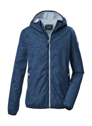 Killtec Funktionsjacke "KOS 163 GRLS JCKT" Leichte, wasserdichte Mädchenjacke mit reflektierenden Elementen