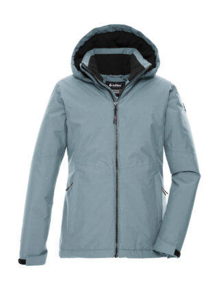 Killtec Funktionsjacke "KOW 217 GRLS JCKT" Wind- und wasserdichte Kinderjacke mit Fleece und verstellbarer Kapuze