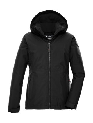 Killtec Funktionsjacke "KOW 217 GRLS JCKT" Wind- und wasserdichte Kinderjacke mit Fleece und verstellbarer Kapuze