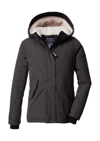 Killtec Funktionsjacke "KOW 235 GRLS JCKT" Wind- und wasserdichte Kids-Jacke mit Teddyfell und Teflon EcoElite™
