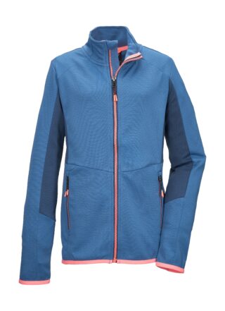 Killtec Strickjacke "KOS 151 GRLS FLX JCKT" Leichte Powerstretchjacke, Colourblock, 2-Wege-Stretch, vielseitig