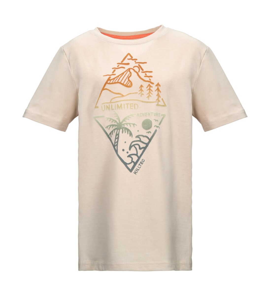 Killtec T-Shirt "KOS 137 BYS TSHRT" Trendiges Funktions-T-Shirt mit Farbverlauf-Druck