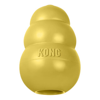 KONG Classic Gold - Größe L: ca. Ø 7 x H 10 cm