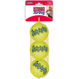 KONG Tennisbälle mit Quietscher - 3er Pack, M: Ø 6 cm