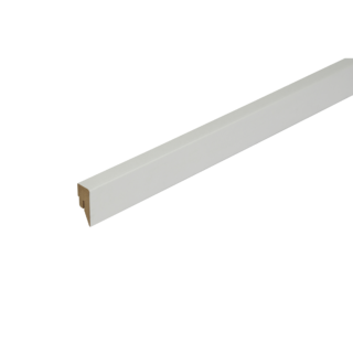 Kosche Clip-Sockelleiste gerade Grundierfolie weiß 2500 x 40 x 16 mm