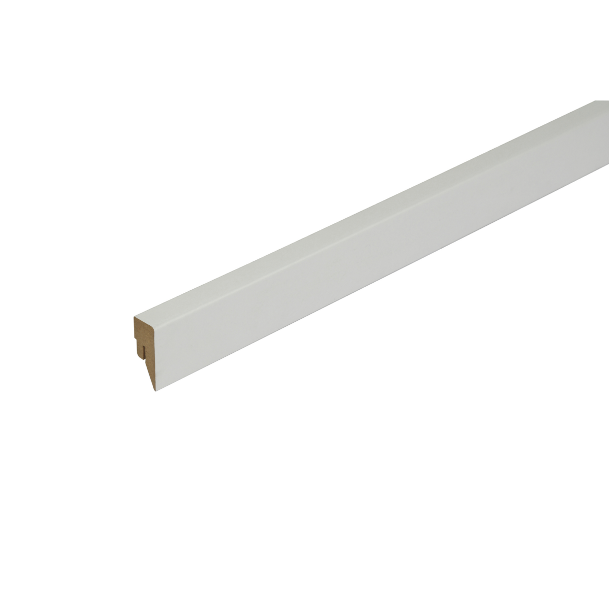 Kosche Clip-Sockelleiste gerade Grundierfolie weiß 2500 x 40 x 16 mm